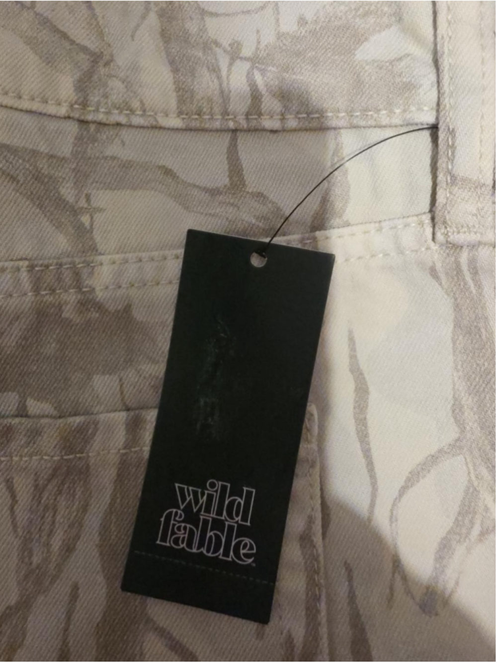 Wild Fable Low Rise Baggy Camo Jeans Women's 10R Wide Leg NWT